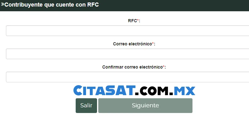 contribuyente que cuente con rfc